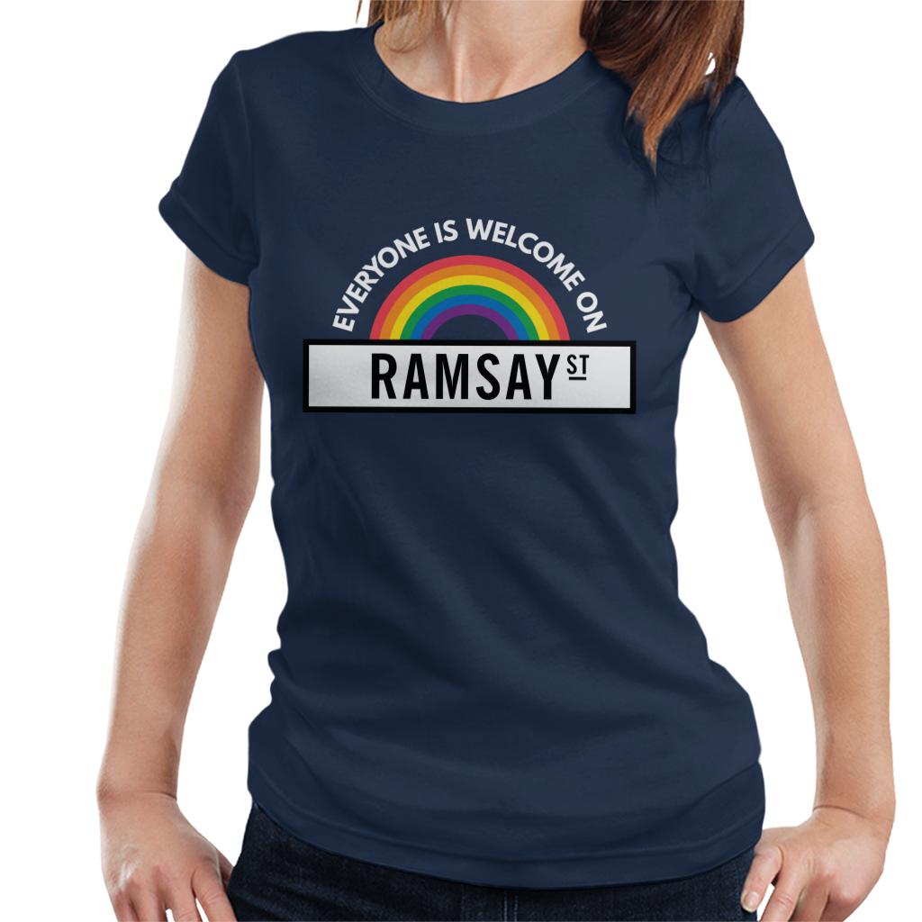 Neighbours Pride Everyone Is Welcome On Ramsay St Women's T-Shirt-ALL + EVERY