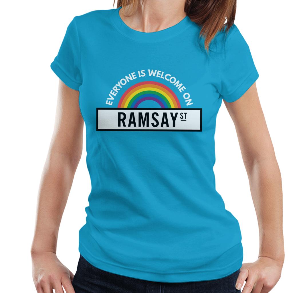 Neighbours Pride Everyone Is Welcome On Ramsay St Women's T-Shirt-ALL + EVERY