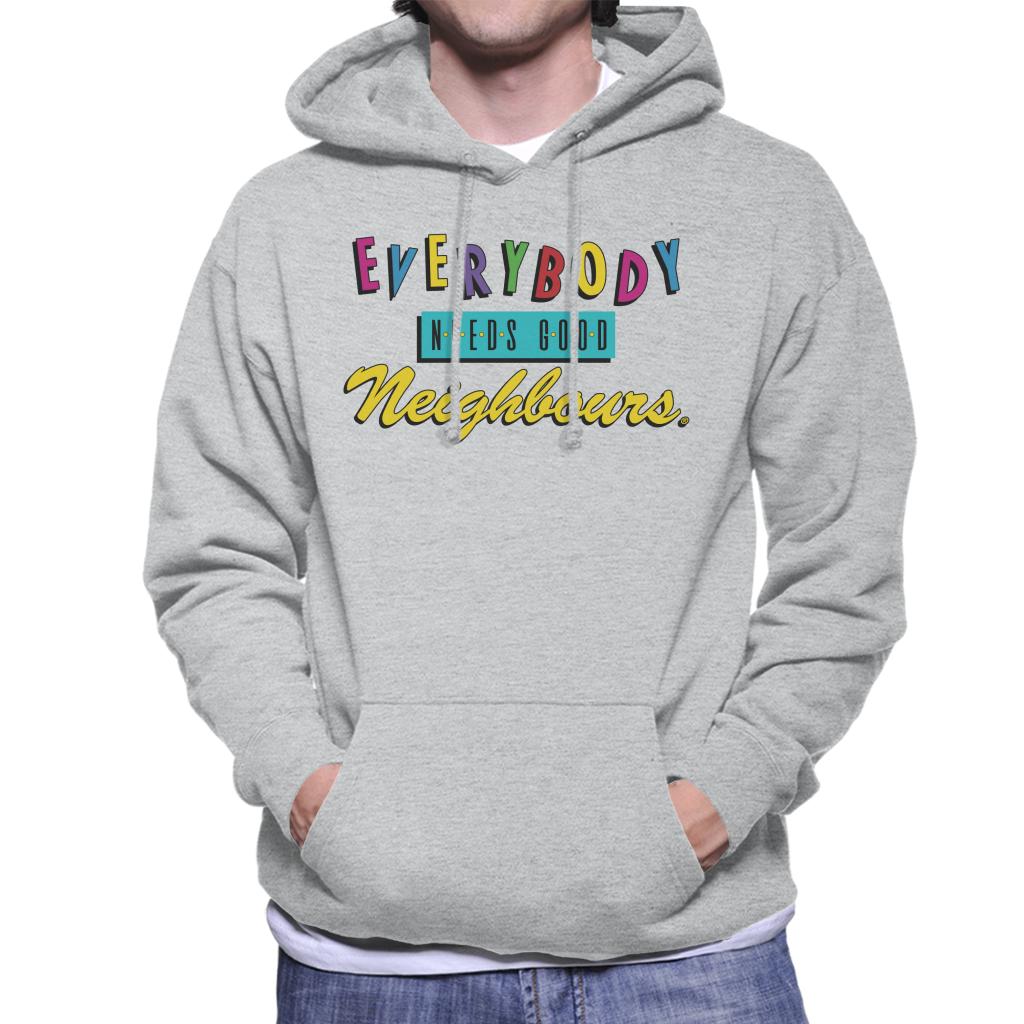 Neighbours Everybody Needs Good Theme Song Men's Hooded Sweatshirt-ALL + EVERY