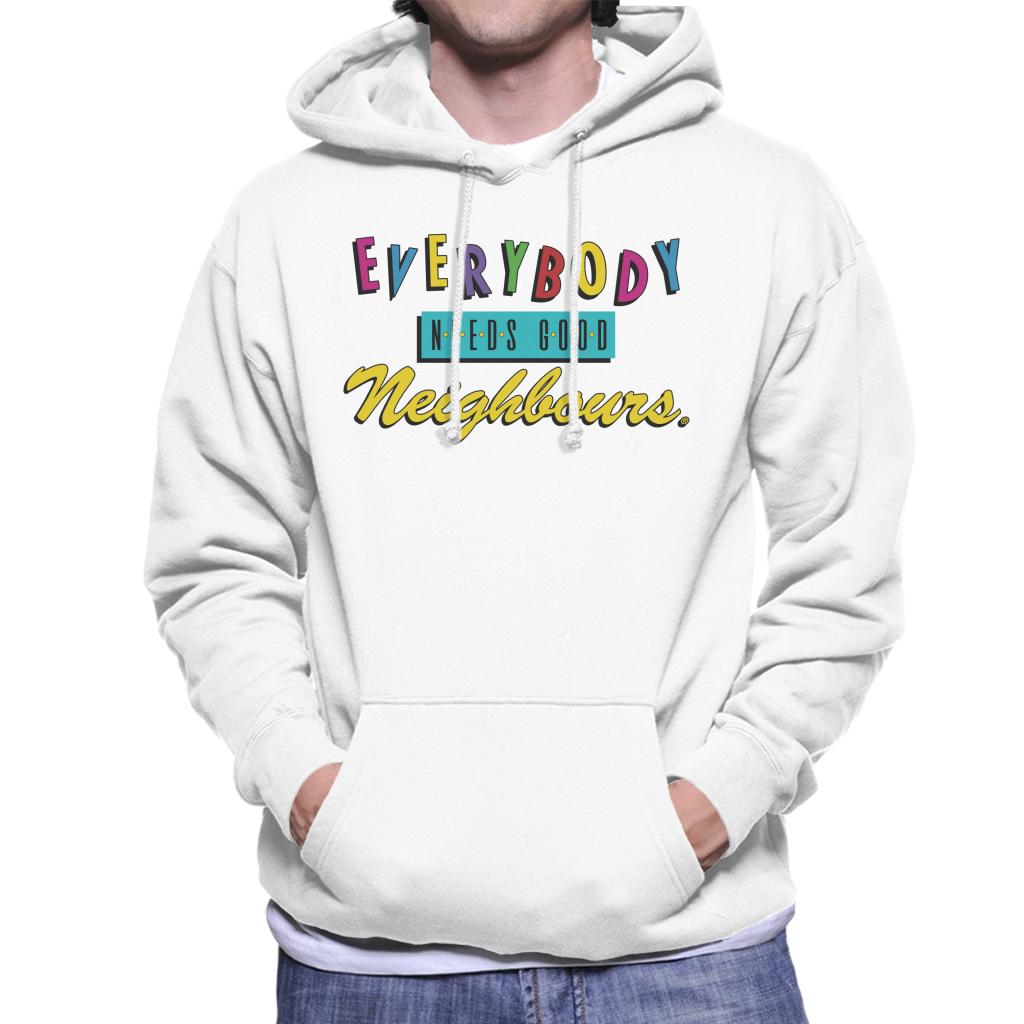 Neighbours Everybody Needs Good Theme Song Men's Hooded Sweatshirt-ALL + EVERY