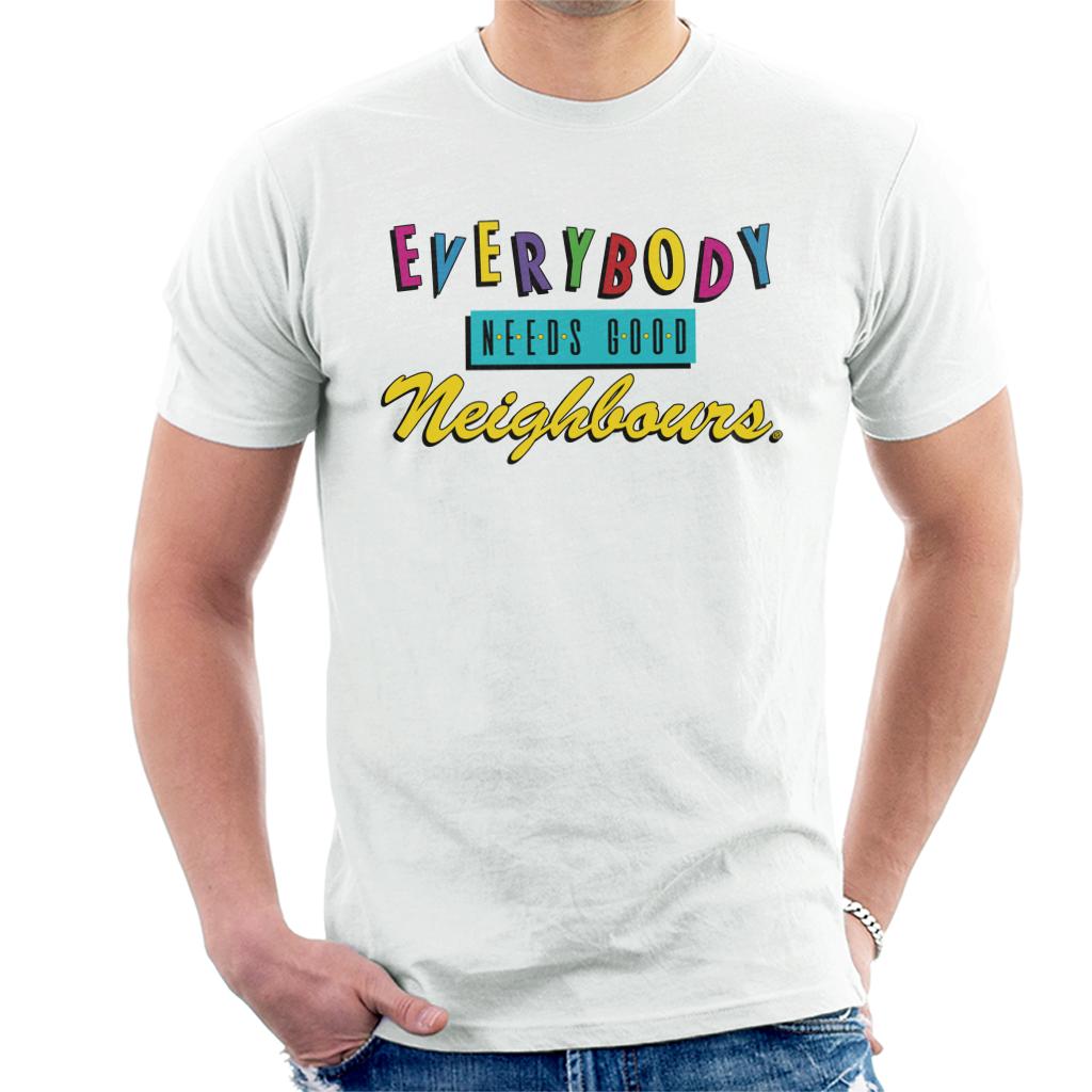 Neighbours Everybody Needs Good Theme Song Men's T-Shirt-ALL + EVERY