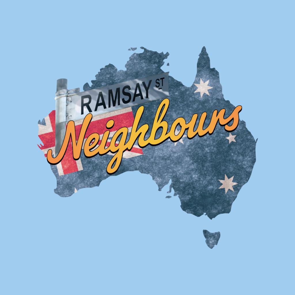 Neighbours Ramsay St Australian Flag Women's T-Shirt-ALL + EVERY