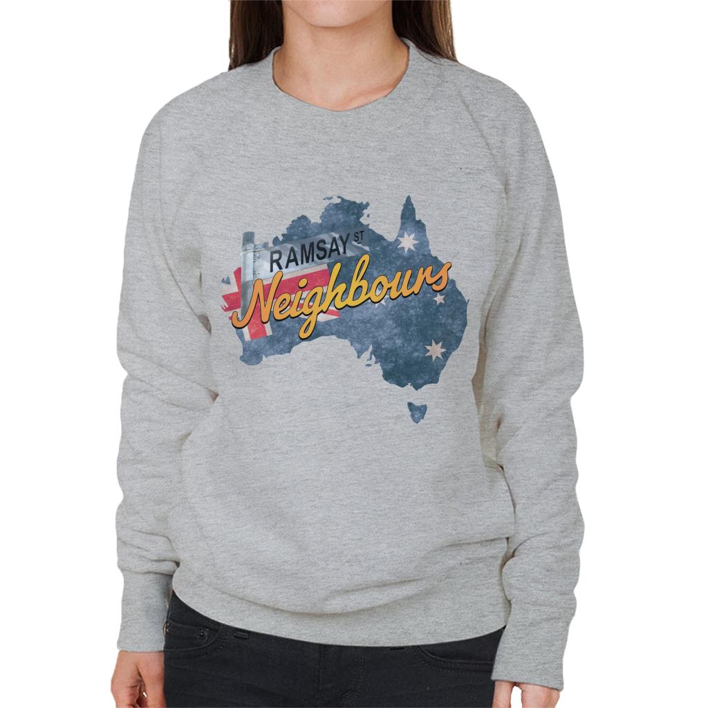 Neighbours Ramsay St Australian Flag Women's Sweatshirt-ALL + EVERY