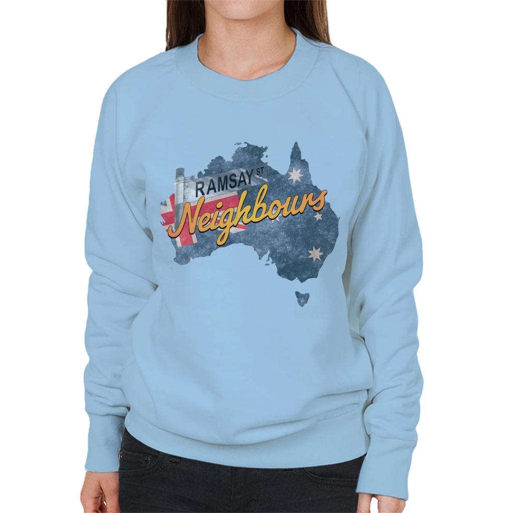 Neighbours Ramsay St Australian Flag Women's Sweatshirt-ALL + EVERY