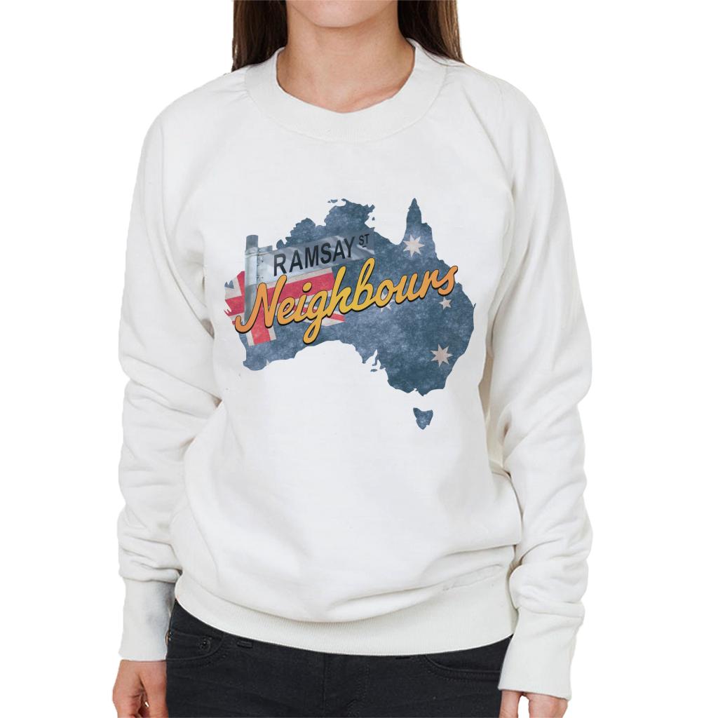 Neighbours Ramsay St Australian Flag Women's Sweatshirt-ALL + EVERY