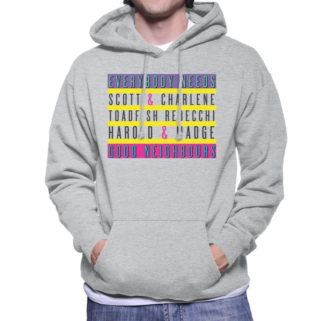 Neighbours Everybody Needs Good Neighbours Men's Hooded Sweatshirt-ALL + EVERY