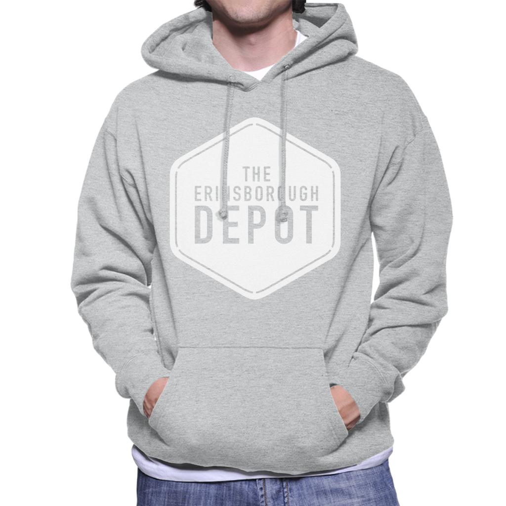 Neighbours The Erinsborough Depot White Logo Men's Hooded Sweatshirt-ALL + EVERY