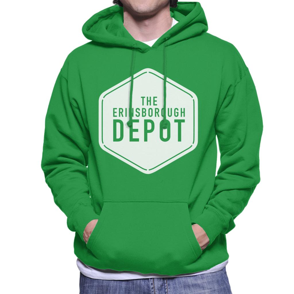 Neighbours The Erinsborough Depot White Logo Men's Hooded Sweatshirt-ALL + EVERY