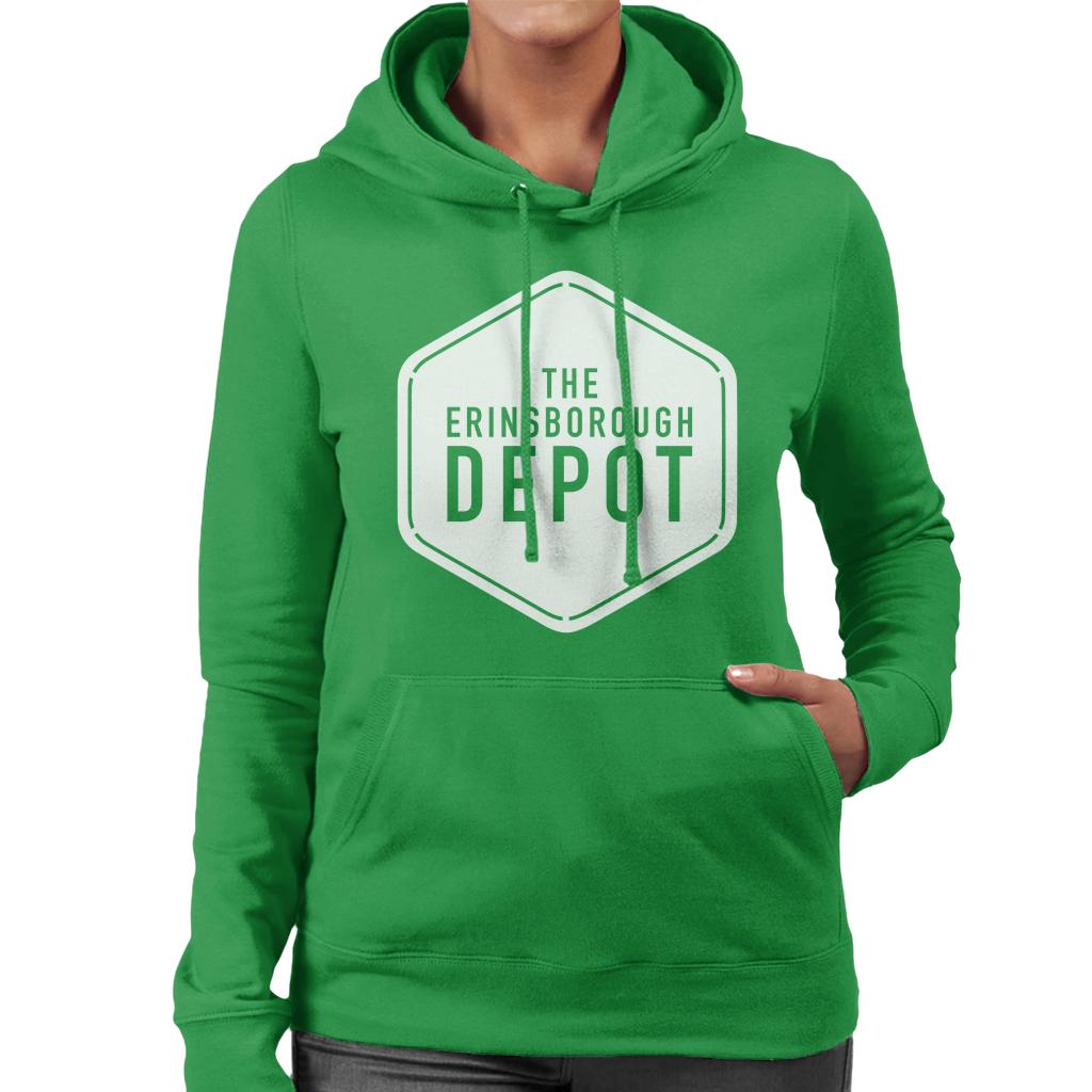 Neighbours The Erinsborough Depot White Logo Women's Hooded Sweatshirt-ALL + EVERY