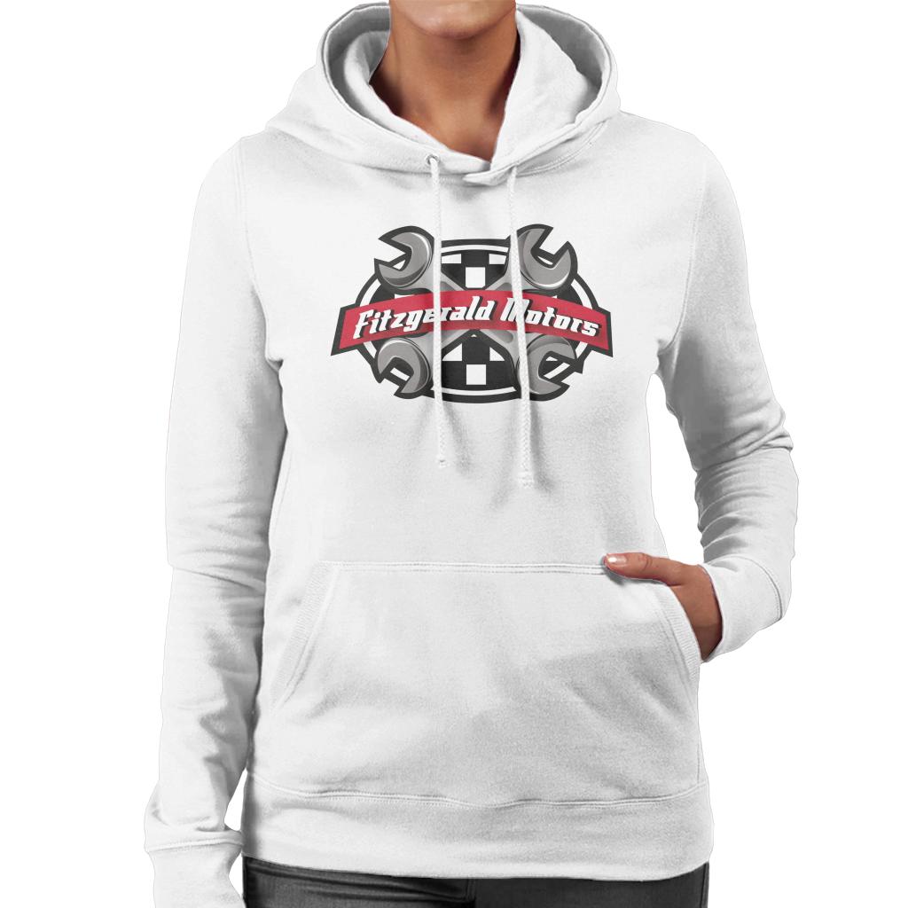 Neighbours Fitzgerald Motors Logo Women's Hooded Sweatshirt-ALL + EVERY