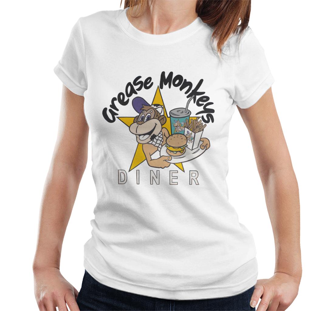 Neighbours Grease Monkeys Diner Women's T-Shirt-ALL + EVERY