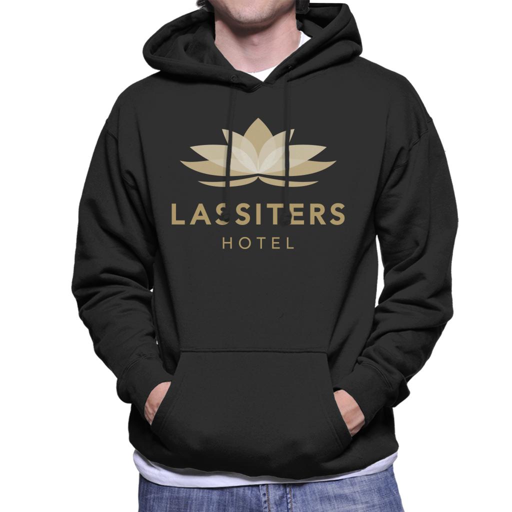 Neighbours Lassiters Hotel Logo Men's Hooded Sweatshirt-ALL + EVERY