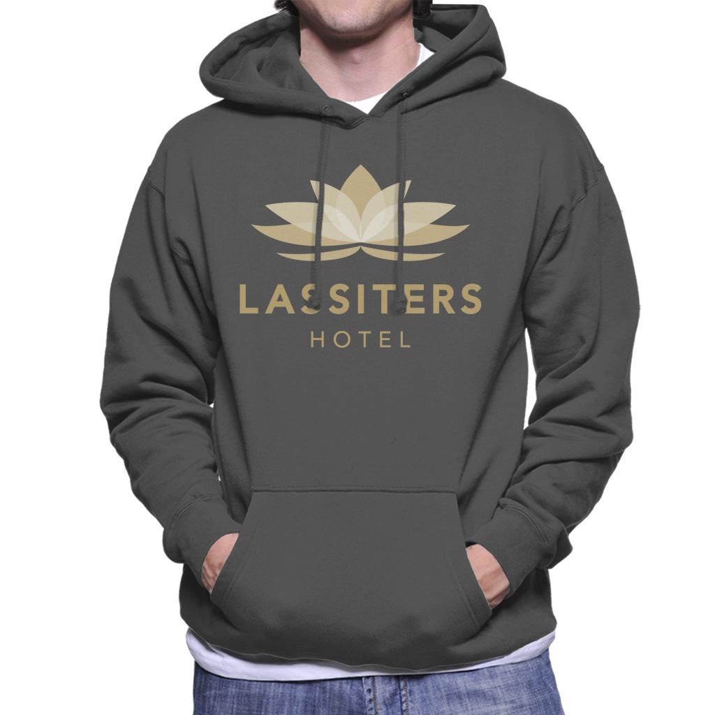 Neighbours Lassiters Hotel Logo Men's Hooded Sweatshirt-ALL + EVERY