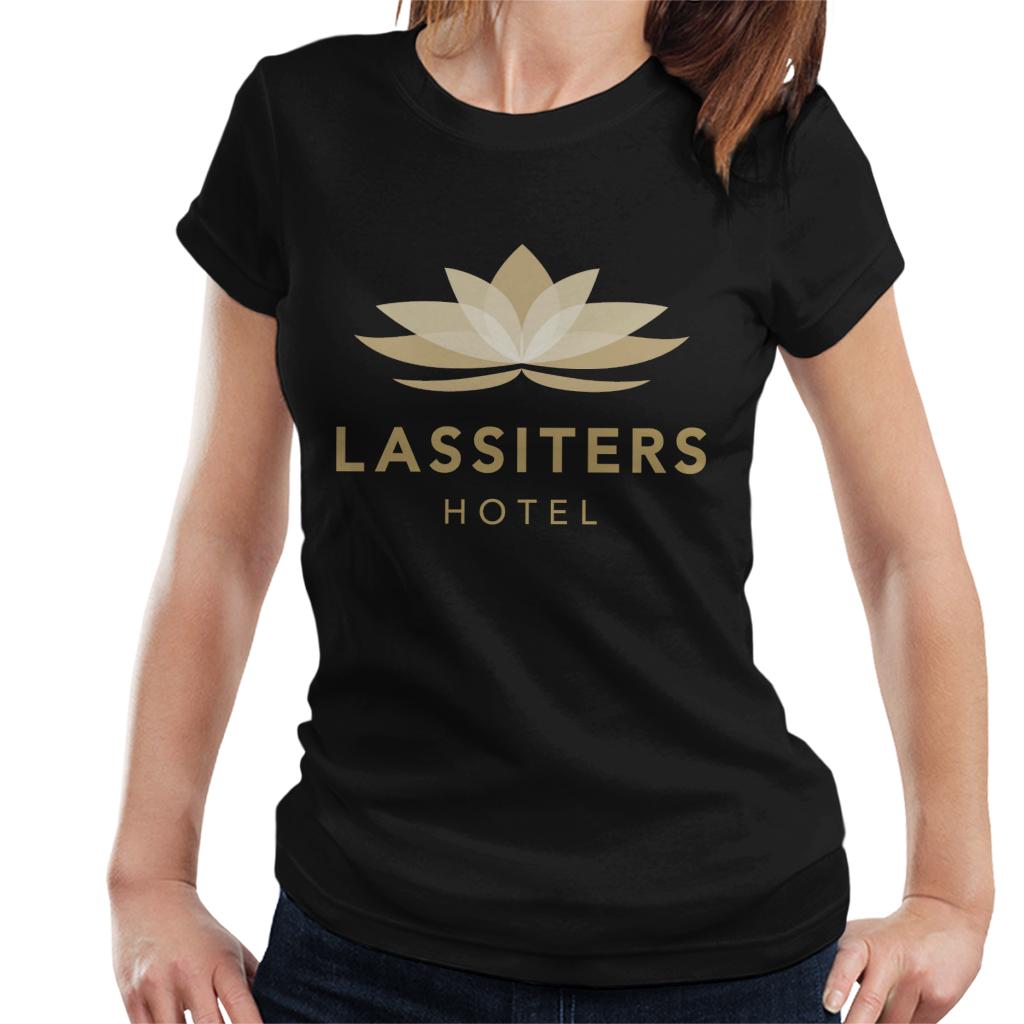 Neighbours Lassiters Hotel Logo Women's T-Shirt-ALL + EVERY