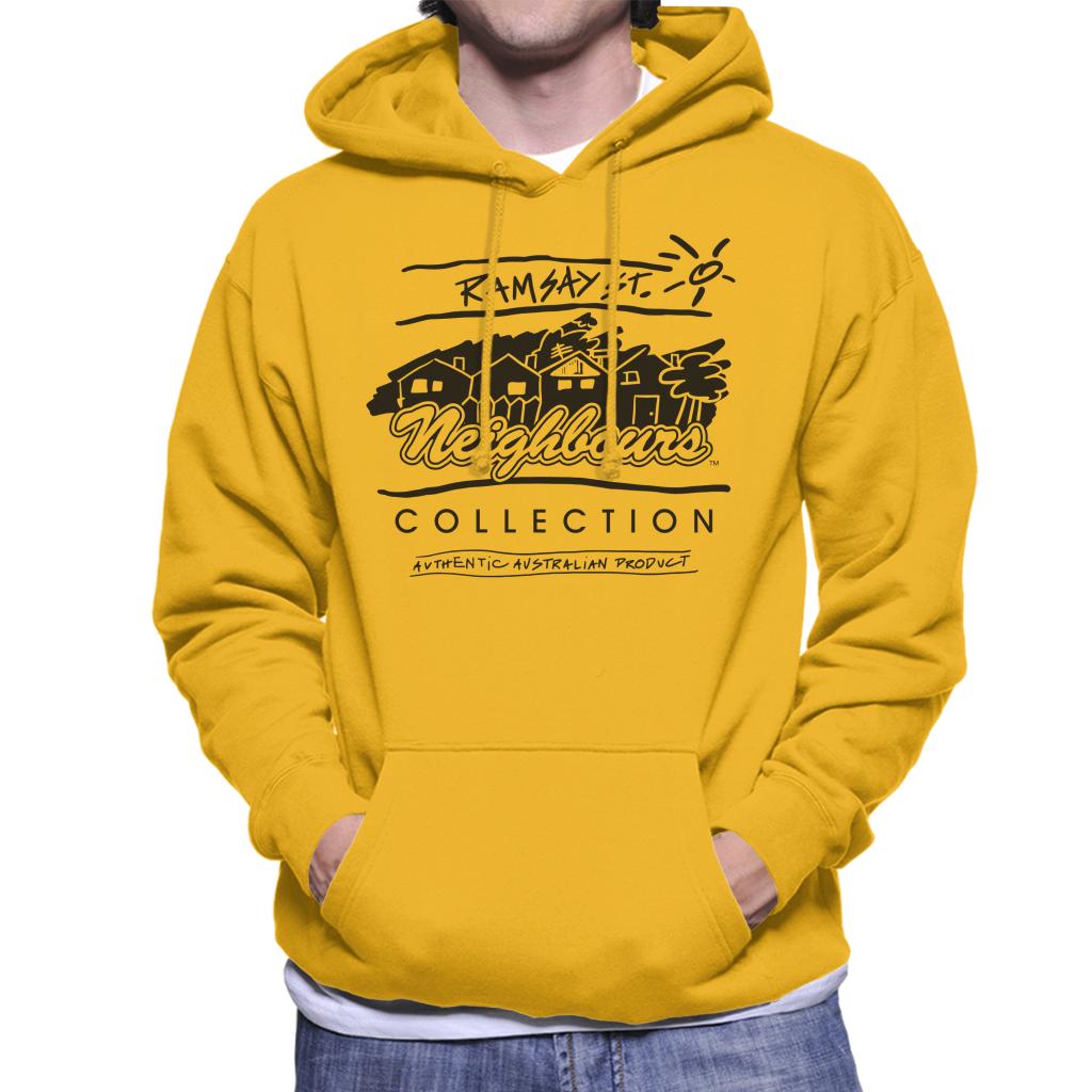 Neighbours Retro Illustration Men's Hooded Sweatshirt-ALL + EVERY