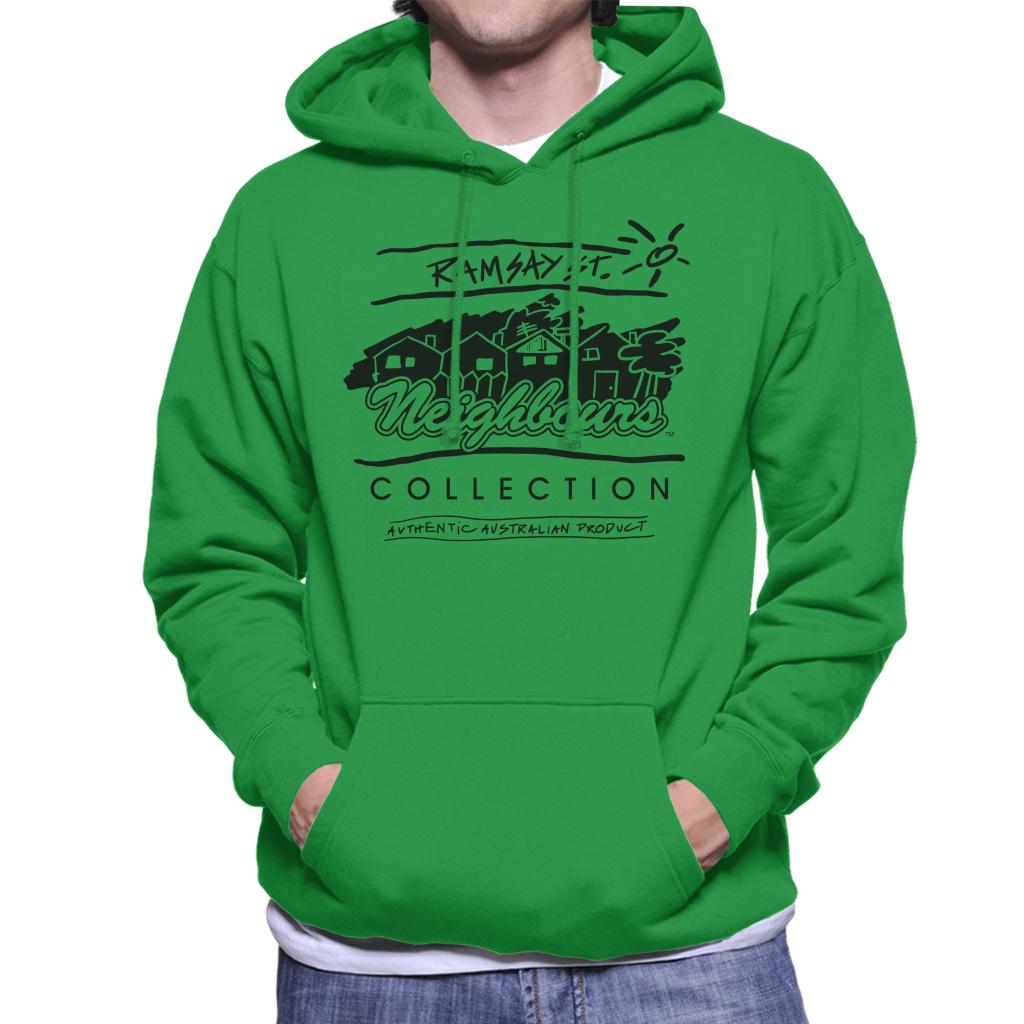 Neighbours Retro Illustration Men's Hooded Sweatshirt-ALL + EVERY