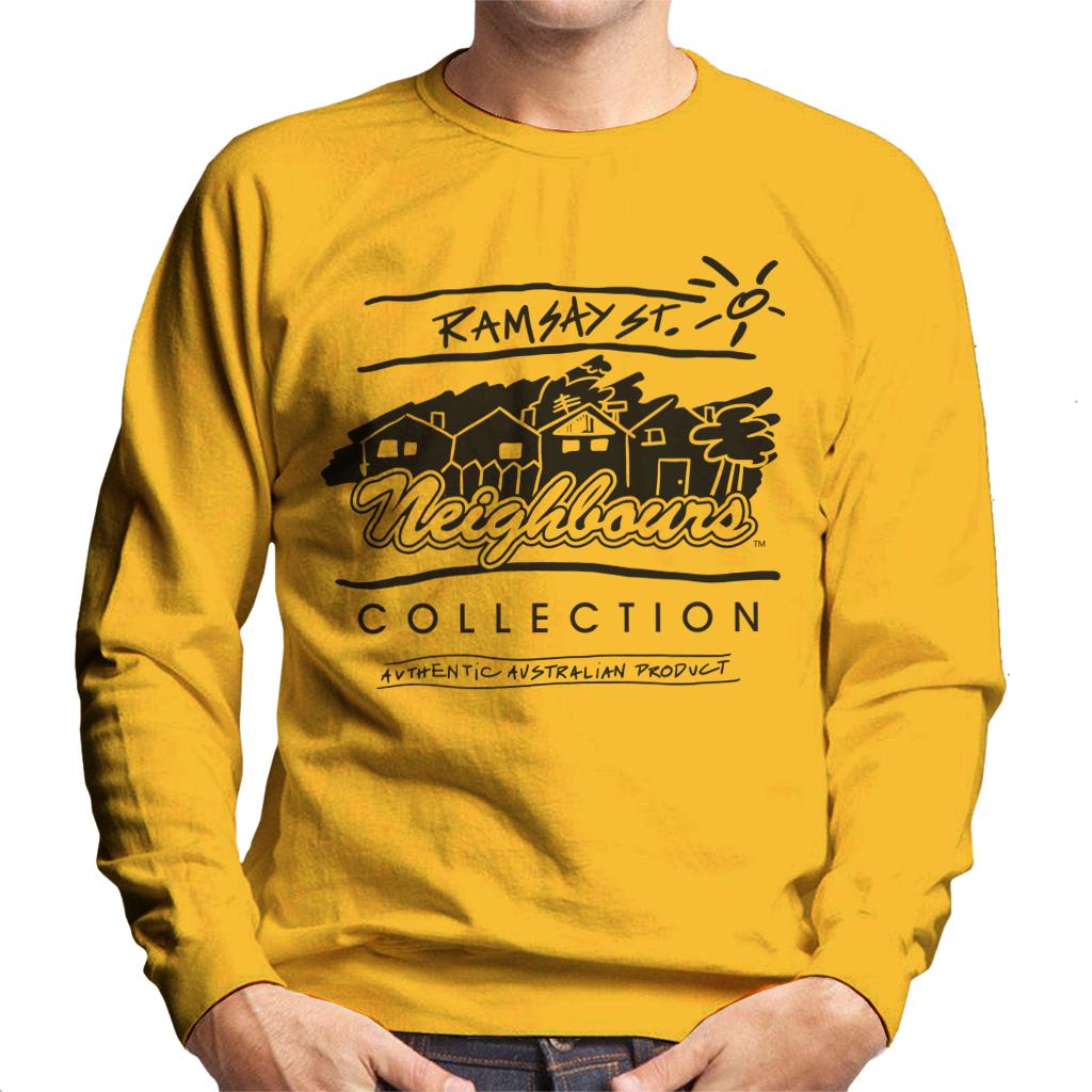Neighbours Retro Illustration Men's Sweatshirt-ALL + EVERY