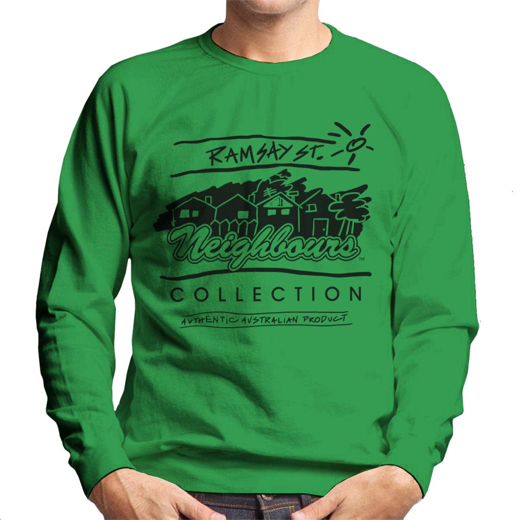 Neighbours Retro Illustration Men's Sweatshirt-ALL + EVERY