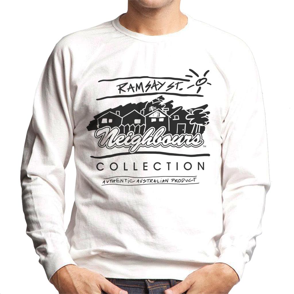 Neighbours Retro Illustration Men's Sweatshirt-ALL + EVERY