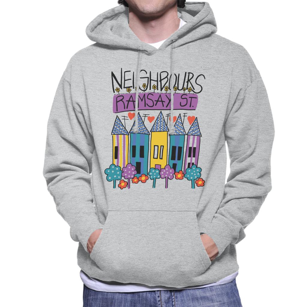 Neighbours Retro Ramsay St Men's Hooded Sweatshirt-ALL + EVERY