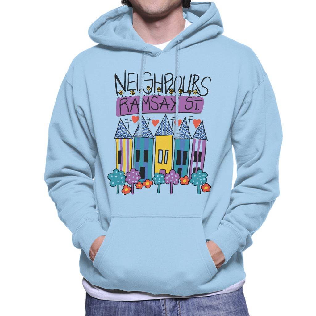 Neighbours Retro Ramsay St Men's Hooded Sweatshirt-ALL + EVERY