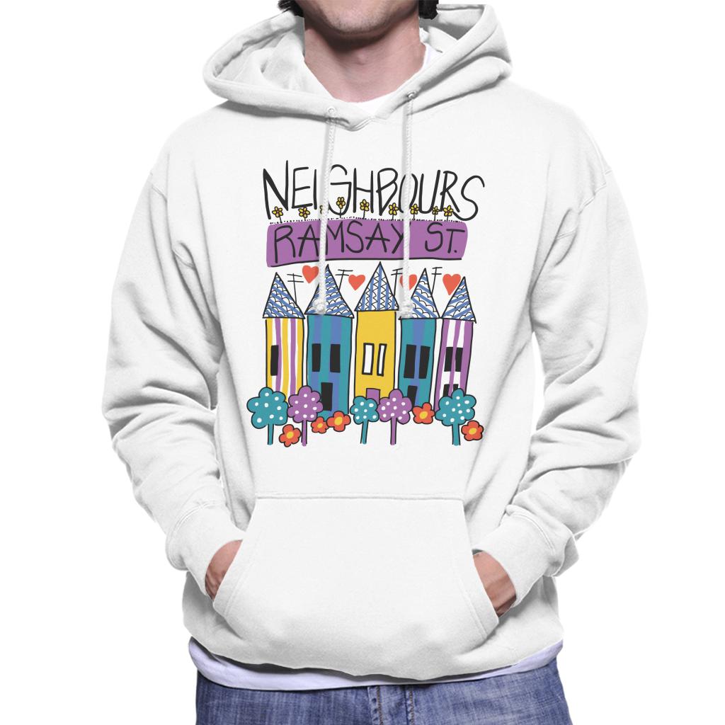 Neighbours Retro Ramsay St Men's Hooded Sweatshirt-ALL + EVERY