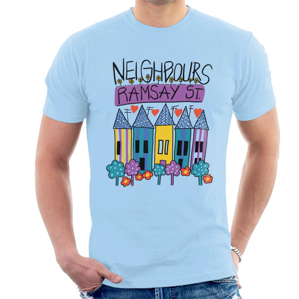 Neighbours Retro Ramsay St Men's T-Shirt-ALL + EVERY