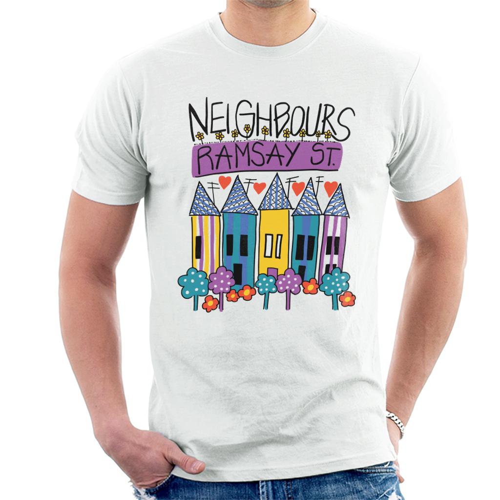 Neighbours Retro Ramsay St Men's T-Shirt-ALL + EVERY