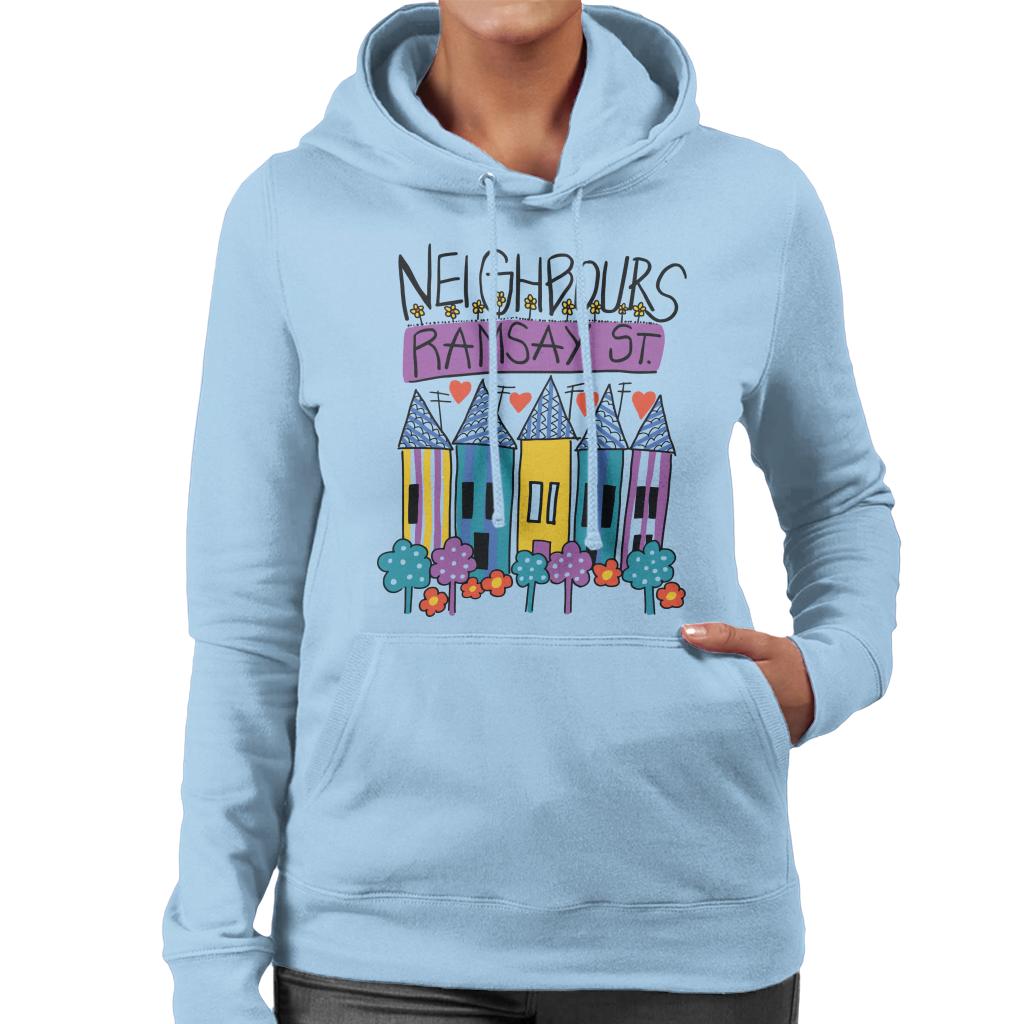 Neighbours Retro Ramsay St Women's Hooded Sweatshirt-ALL + EVERY