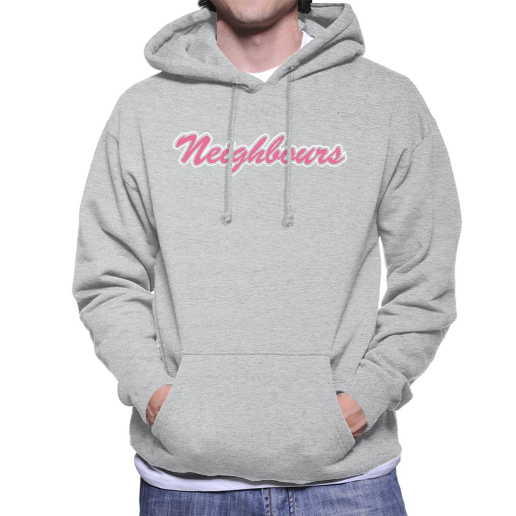 Neighbours Pink Retro Logo Men's Hooded Sweatshirt-ALL + EVERY