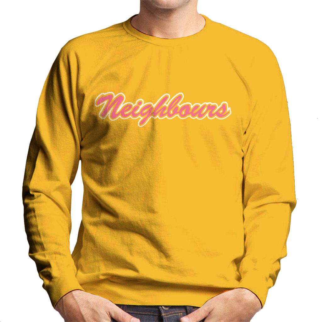 Neighbours Pink Retro Logo Men's Sweatshirt-ALL + EVERY