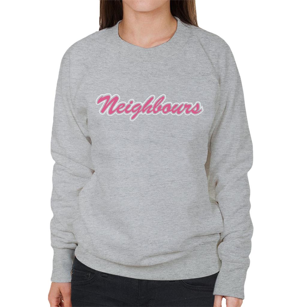 Neighbours Pink Retro Logo Women's Sweatshirt-ALL + EVERY