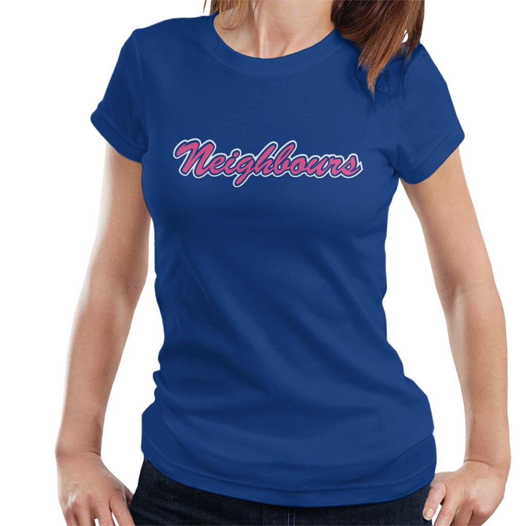 Neighbours Pink Retro Logo Women's T-Shirt-ALL + EVERY