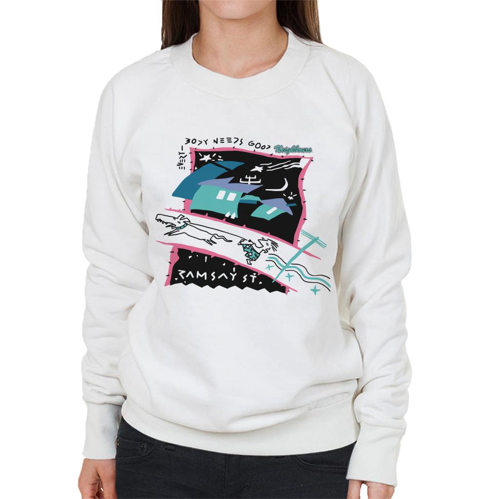 Neighbours Retro Montage Women's Sweatshirt-ALL + EVERY