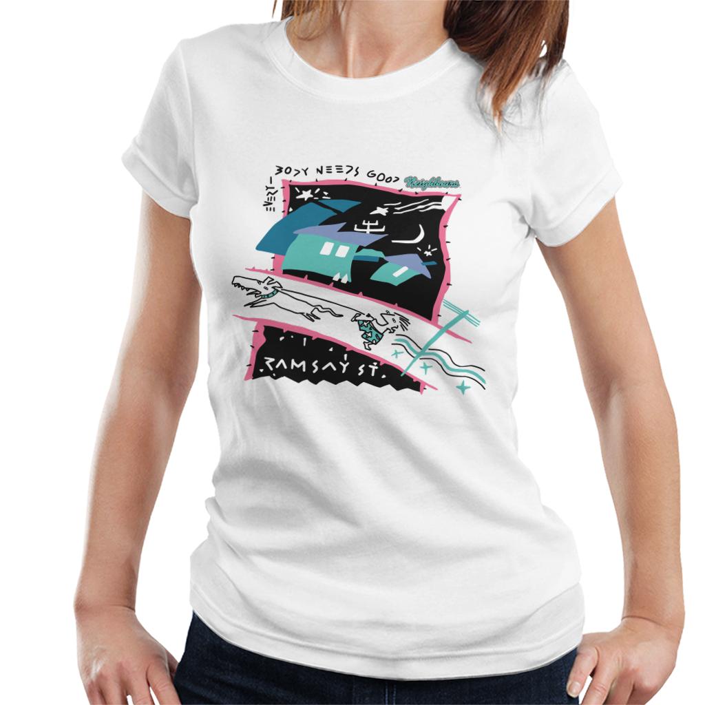 Neighbours Retro Montage Women's T-Shirt-ALL + EVERY