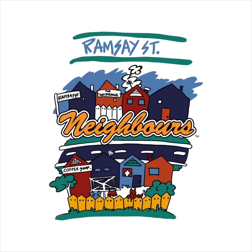 Neighbours Ramsay St Houses Women's T-Shirt-ALL + EVERY