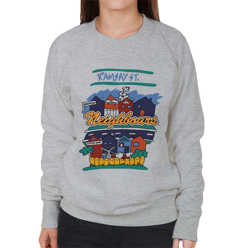 Neighbours Ramsay St Houses Women's Sweatshirt-ALL + EVERY