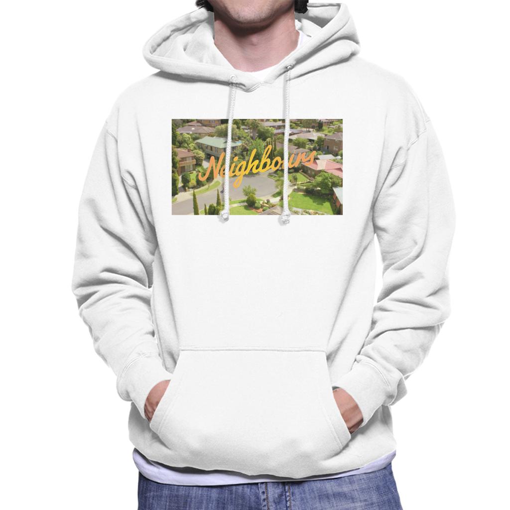 Neighbours Ramsay St Aerial Opening Men's Hooded Sweatshirt-ALL + EVERY