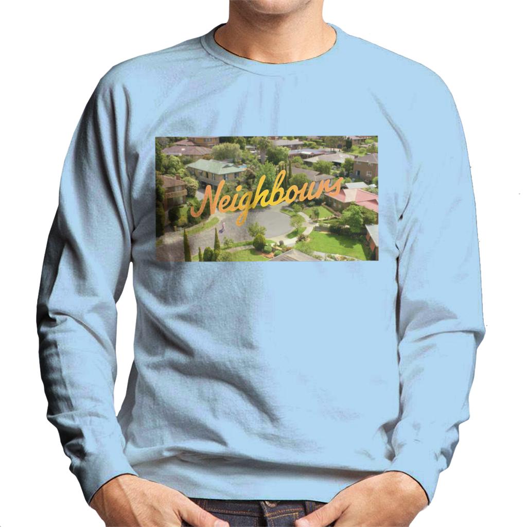 Neighbours Ramsay St Aerial Opening Men's Sweatshirt-ALL + EVERY