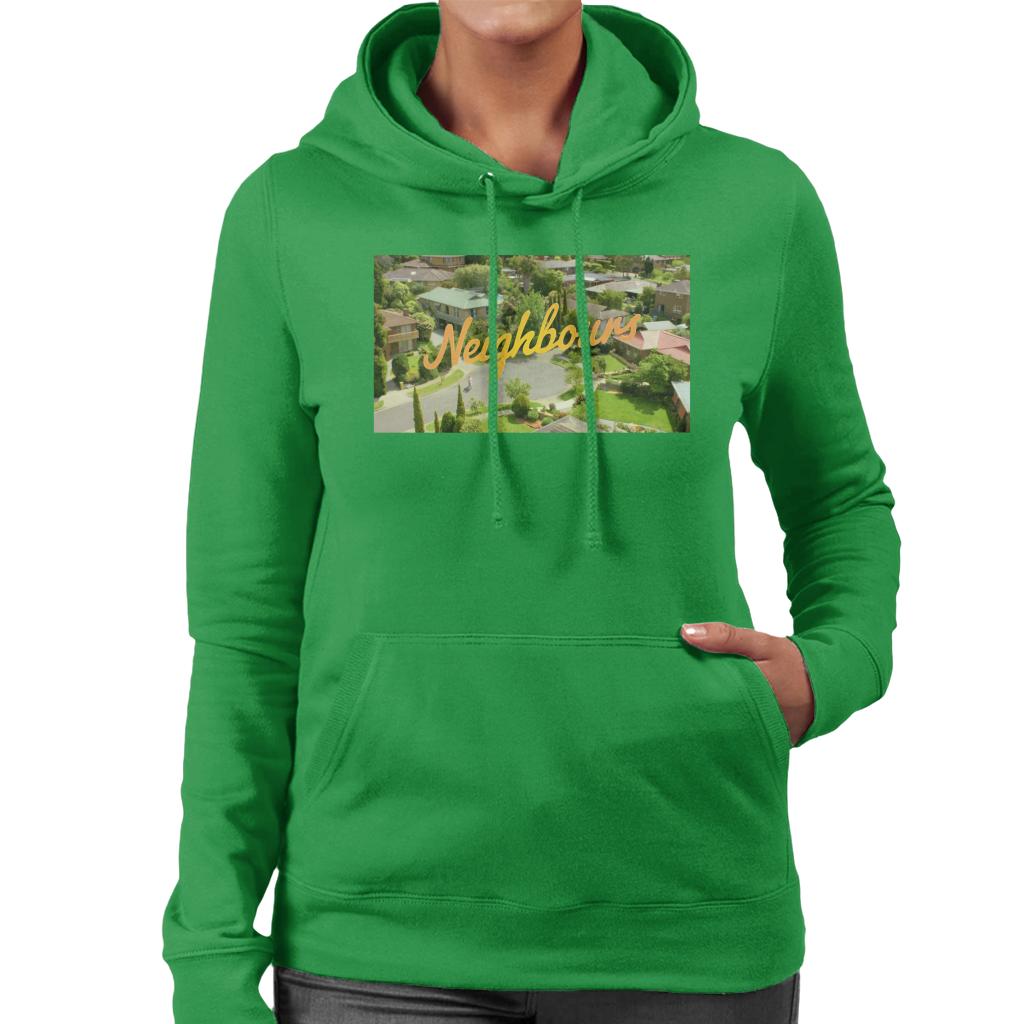 Neighbours Ramsay St Aerial Opening Women's Hooded Sweatshirt-ALL + EVERY