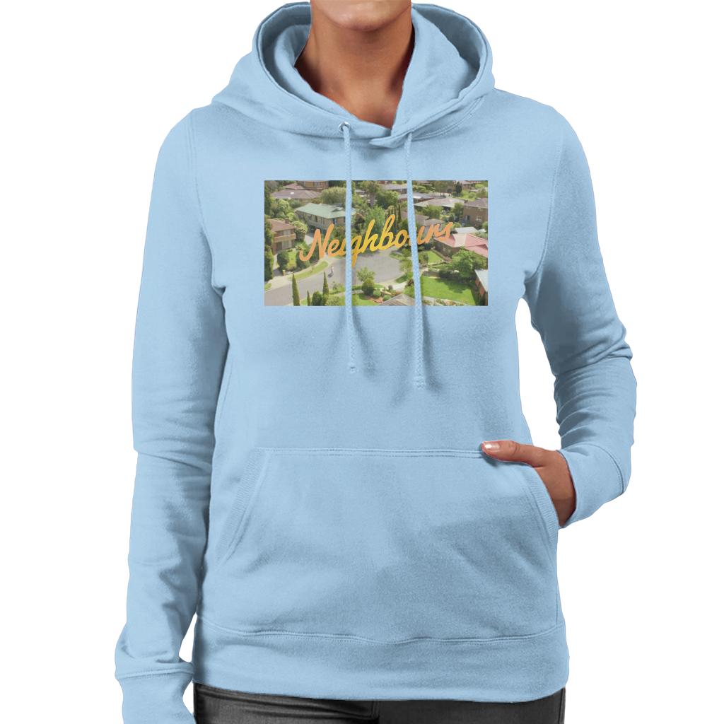 Neighbours Ramsay St Aerial Opening Women's Hooded Sweatshirt-ALL + EVERY