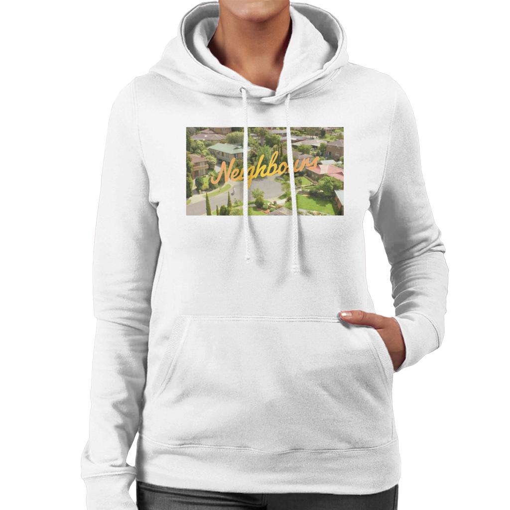 Neighbours Ramsay St Aerial Opening Women's Hooded Sweatshirt-ALL + EVERY