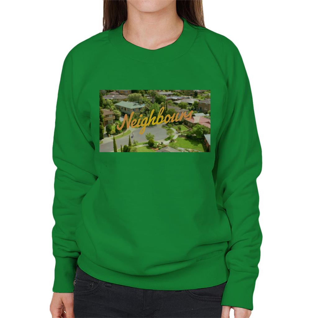 Neighbours Ramsay St Aerial Opening Women's Sweatshirt-ALL + EVERY