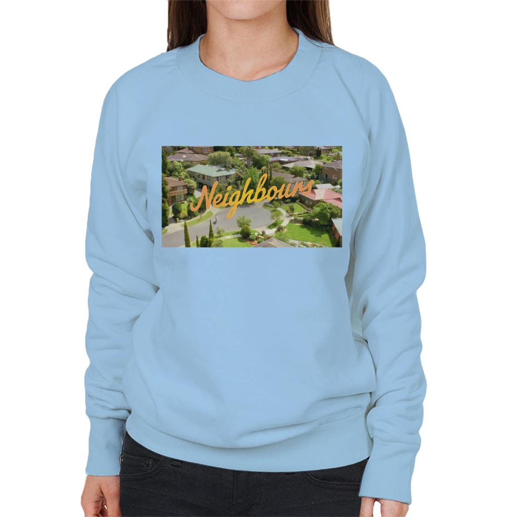 Neighbours Ramsay St Aerial Opening Women's Sweatshirt-ALL + EVERY