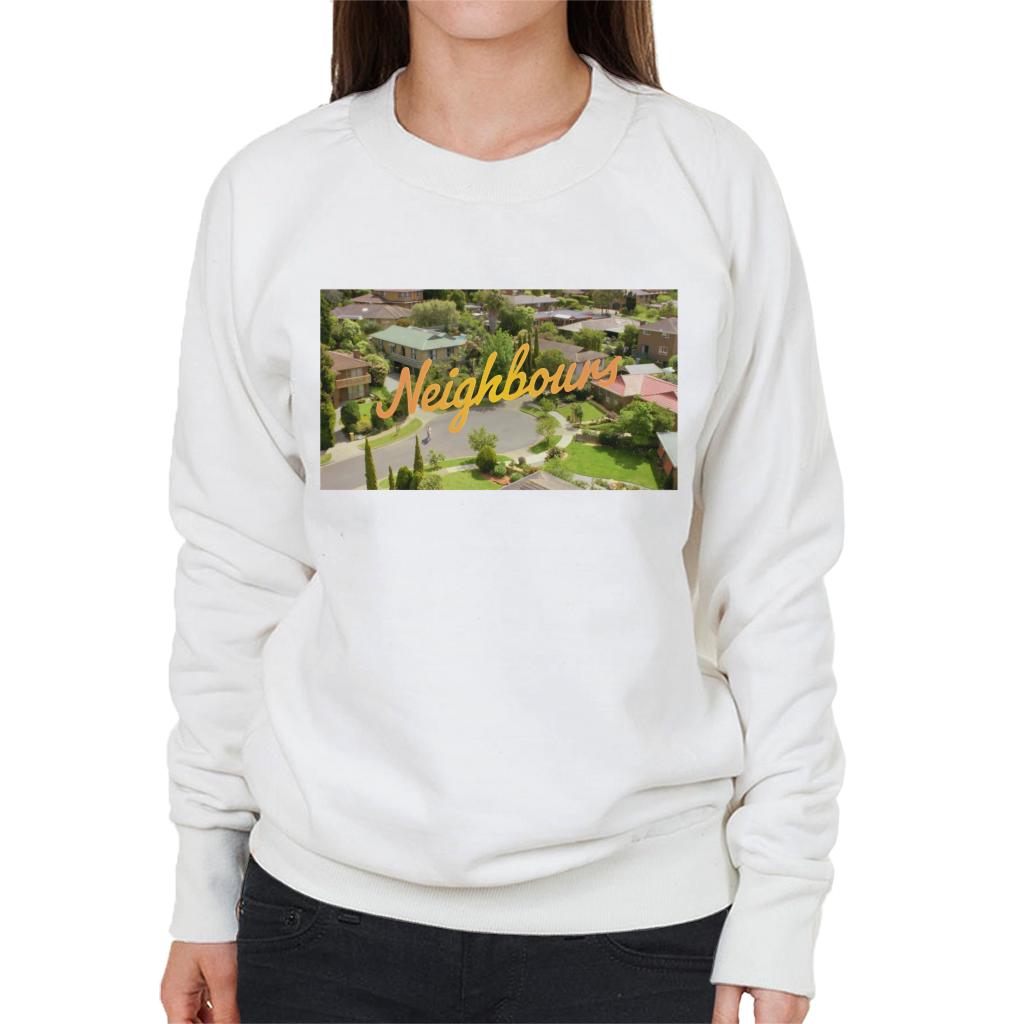 Neighbours Ramsay St Aerial Opening Women's Sweatshirt-ALL + EVERY