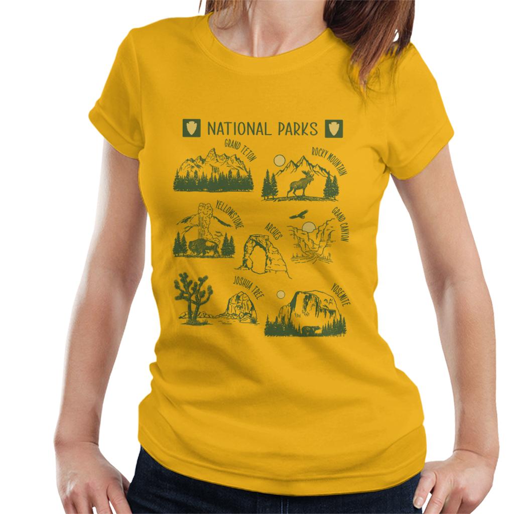 US National Parks Montage Women's T-Shirt-ALL + EVERY