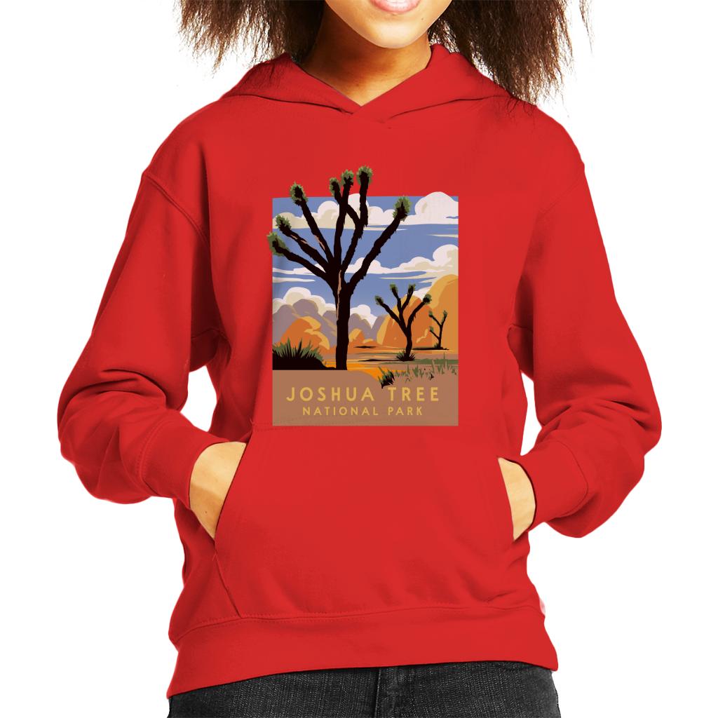 US National Parks Joshua Trees In The Distance Kid's Hooded Sweatshirt-ALL + EVERY