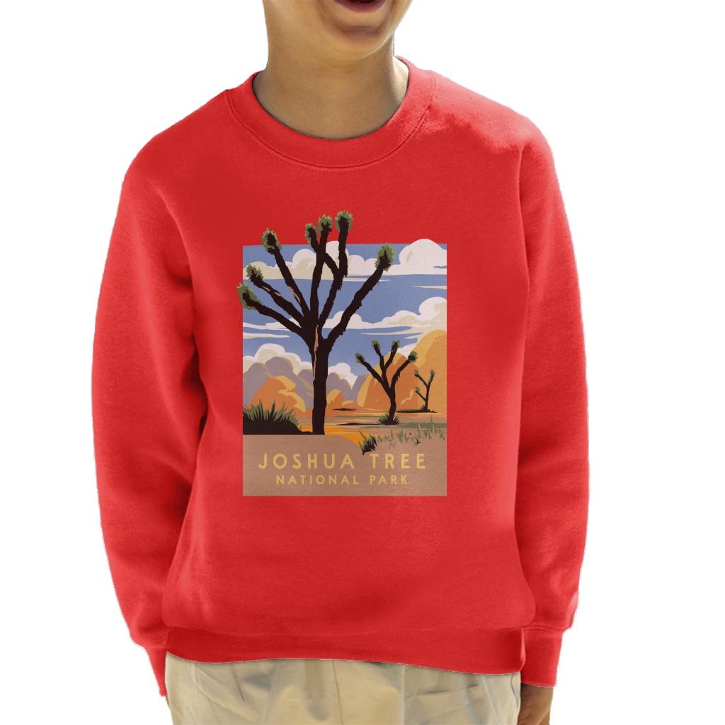 US National Parks Joshua Trees In The Distance Kid's Sweatshirt-ALL + EVERY