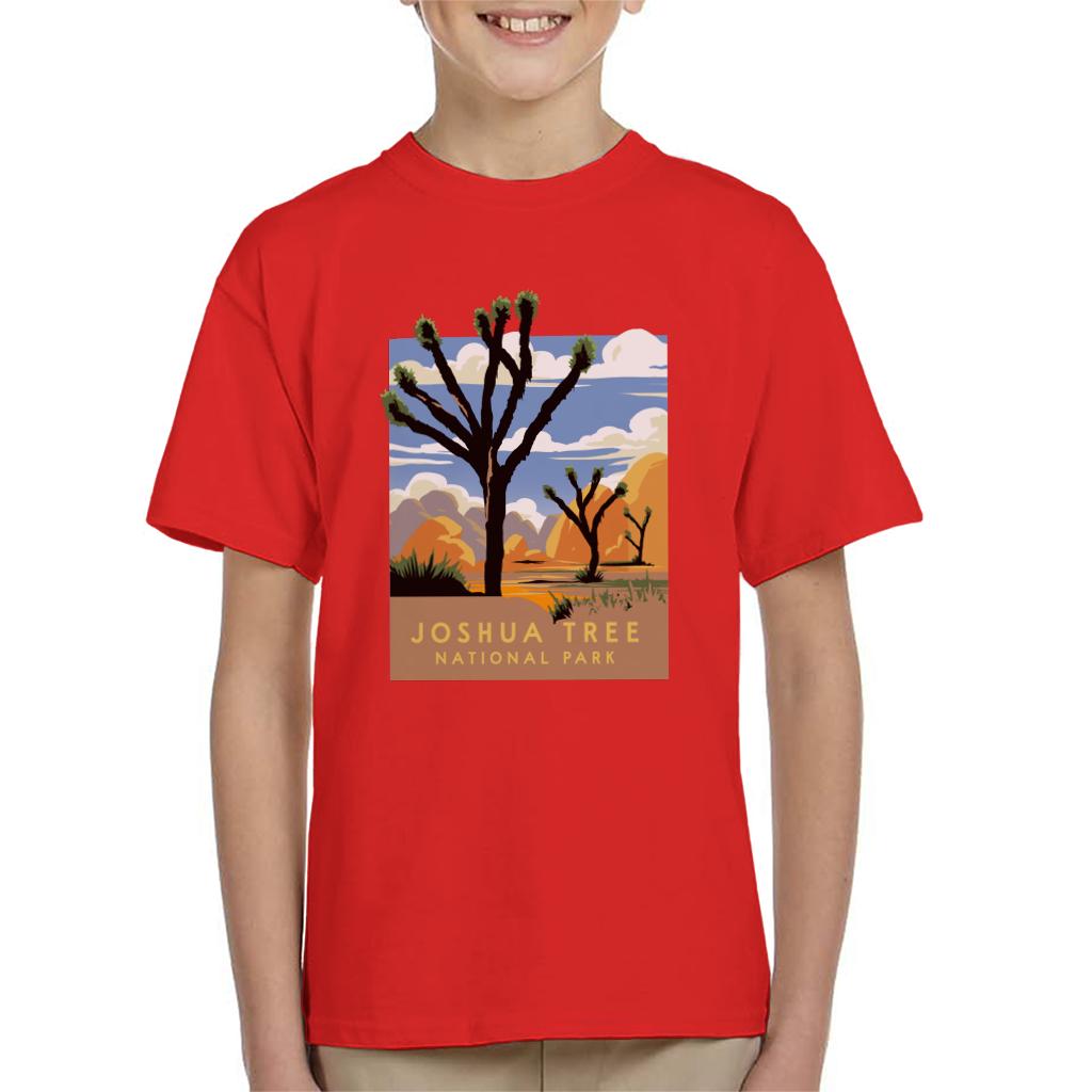 US National Parks Joshua Trees In The Distance Kid's T-Shirt-ALL + EVERY