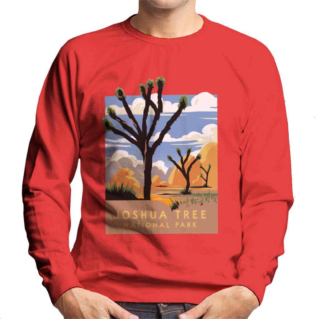 US National Parks Joshua Trees In The Distance Men's Sweatshirt-ALL + EVERY